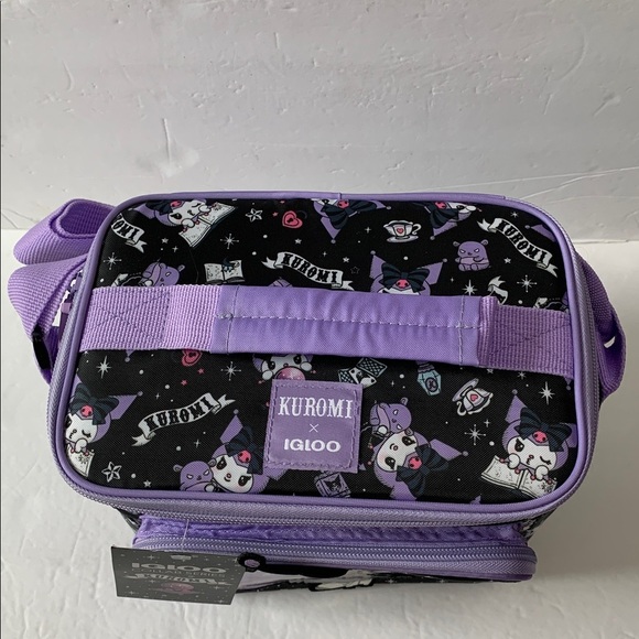 KUROMI 9 Can Insulated Bag Igloo Cooler Sanrio Hello Kitty NWT - Picture 4 of 13